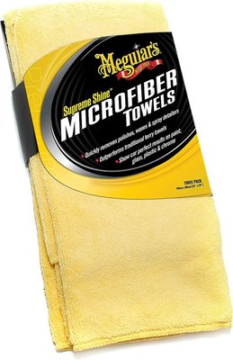 Рушник мікрофібровий - Meguiar's Supreme Shine Microfiber Towel 40х60 см. жовтий (X2010EU) 630320030 фото