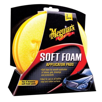 Набор аппликаторов поролоновых - Meguiar's Soft Foam Applicator Pads 10 см. 2 шт. желтый (X3070) 765680485 фото