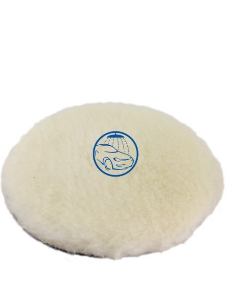 Полірувальний круг лама антиголограмный - Prewashed Lambswool White Knitted Polishing 150 мм (77-216) 921024931 фото