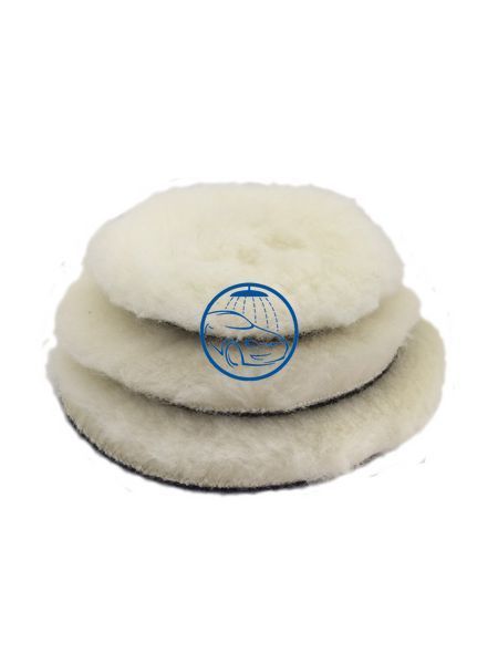 Полірувальний круг лама антиголограмный - Prewashed Lambswool White Knitted Polishing 150 мм (77-216) 921024931 фото
