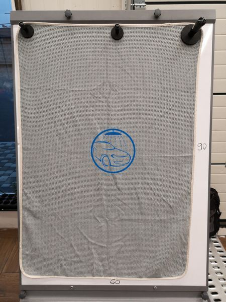 Вафельний мікрофібровий рушник - Autofiber Big Thirsty 60x90 см. 400 gsm сірий (TW405GYM2536-1) 1335027563 фото