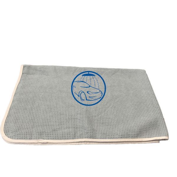 Вафельний мікрофібровий рушник - Autofiber Big Thirsty 60x90 см. 400 gsm сірий (TW405GYM2536-1) 1335027563 фото