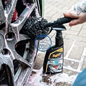 Щетка микрофибровая для мойки дисков - Meguiar's Supreme Microfibre Wheel Brush Large 45 см. (X1901EU) 1250705998 фото