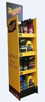 Картонный стенд под автохимию - Meguiar`s Reflect Your Passion 168x38x48 см. желтый (FSDU) BPL226011/A 1250795089 фото