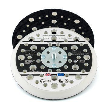150 мм (6") Оправлення 5/16 для орбітальної машинки - Fleхipads 51-Hole GRIP DA pad 5/16 (17096) 1068581580 фото