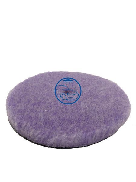 Полірувальний круг з отвором гібридна шерсть - Purple Foamed Wool Buffing/Polishing 150 мм (58-32625WH-1) 1001106884 фото