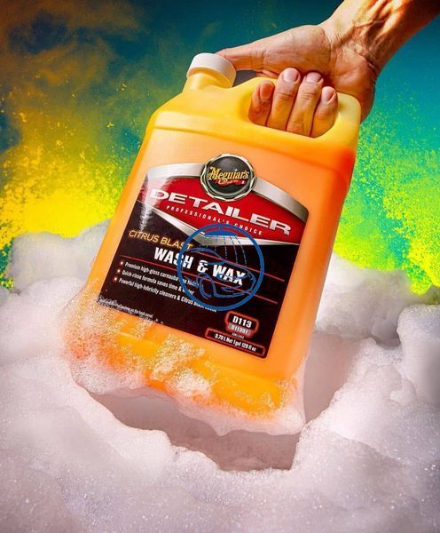 Концентрат шампунь з віском карнауби - Meguiar's Detailer Citrus Blast Wash & Wax 3,79 л. (D11301) 978251591 фото