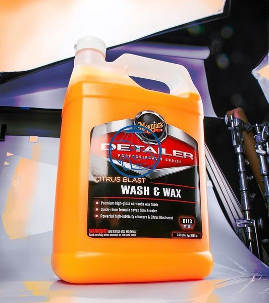 Концентрат шампунь з віском карнауби - Meguiar's Detailer Citrus Blast Wash & Wax 3,79 л. (D11301) 978251591 фото