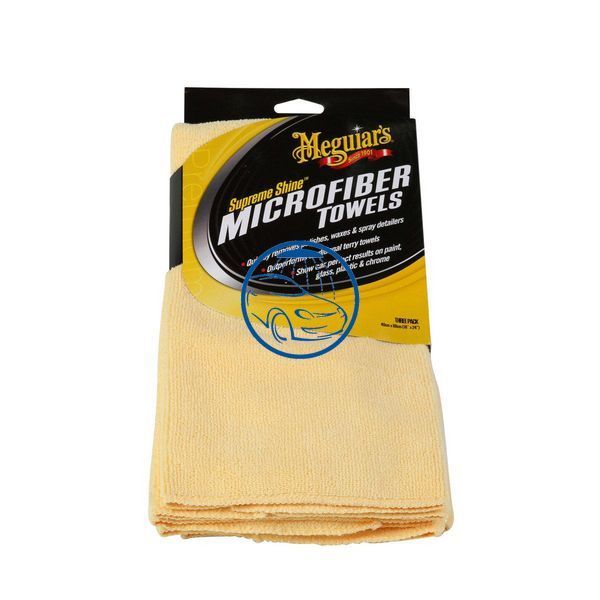 Полотенце микрофибровое - Meguiar's Supreme Shine Microfiber Towel 40х60 см. желтый (X2010EU) 630320030 фото