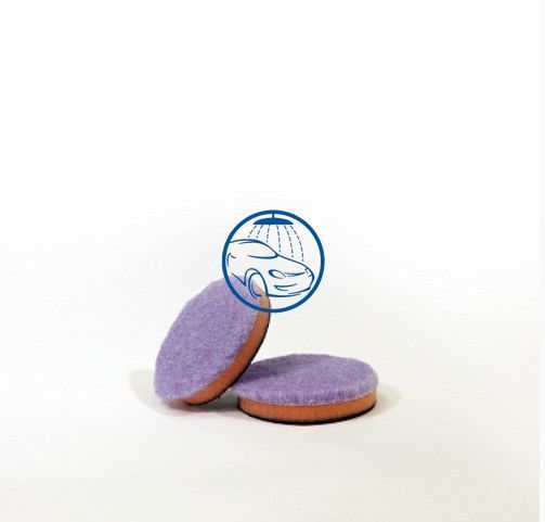 Полировальный круг гибридная шерсть на поролоне - Lake Country Purple foamed wool pad 76 мм. (HD-2325) 1292058143 фото