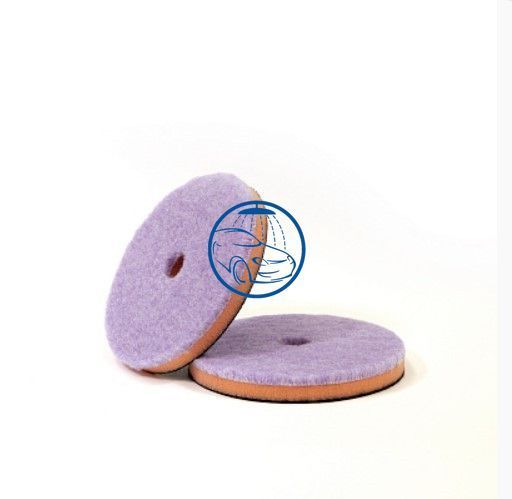 Полировальный круг гибридная шерсть на поролоне - Lake Country Purple foamed wool pad 125 мм. (HD-2550-WH) 1292063566 фото