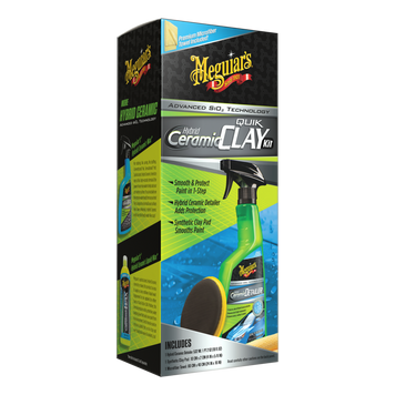 Набор для очистки кузова з эффектом керамики - Meguiar's Hybrid Ceramic Quik Clay Kit (G200200) 1166477441 фото