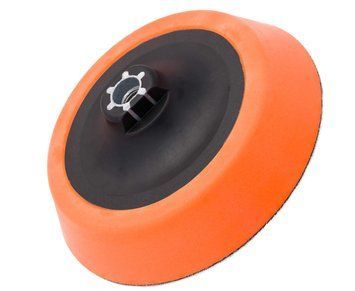 Оправка для роторної машинки - Flexipads Ultra Soft Velcro М14 150 мм. 6" чорно-помаранчева (10400) 640574998 фото