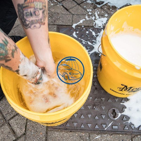 Відро пластикове для мийки авто - Meguiar's Yellow Bucket 19 л. жовтий (RG203) 983557657 фото