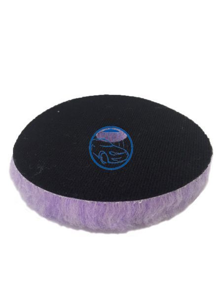 Полірувальний круг з отвором гібридна шерсть - Purple Foamed Wool Buffing/Polishing 125 мм (58-32525WH-1) 921227348 фото