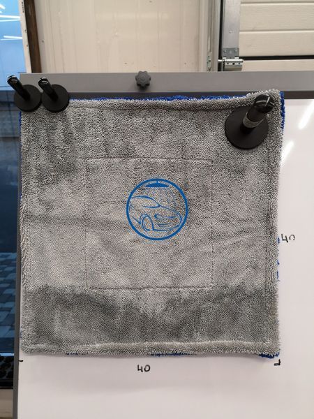 Рушник для сушки - Autofiber Amphibian Jr. 40x40 см. 1100 gsm синьо/сірий (TTX1100GYB16) 1328387531 фото