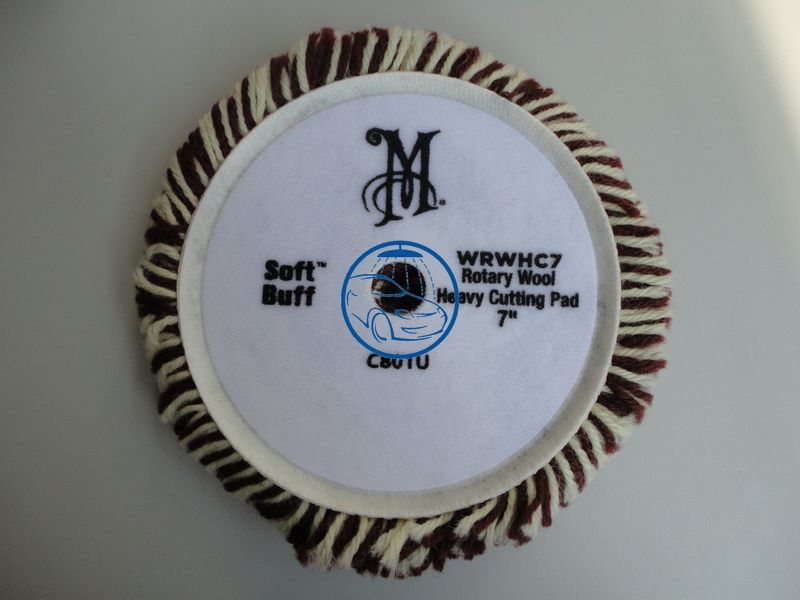 Поліровальне коло вовняної з мікрофіброю - Meguiar`s Rotary Wool Heavy Cutting Pad 178 мм. (WRWHC7) 765688070 фото