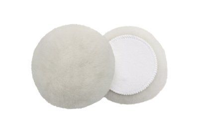 Полировальный круг лама - Flexipads Lambs Wool Velcro 130 мм. (5") белый (40244) 641044166 фото